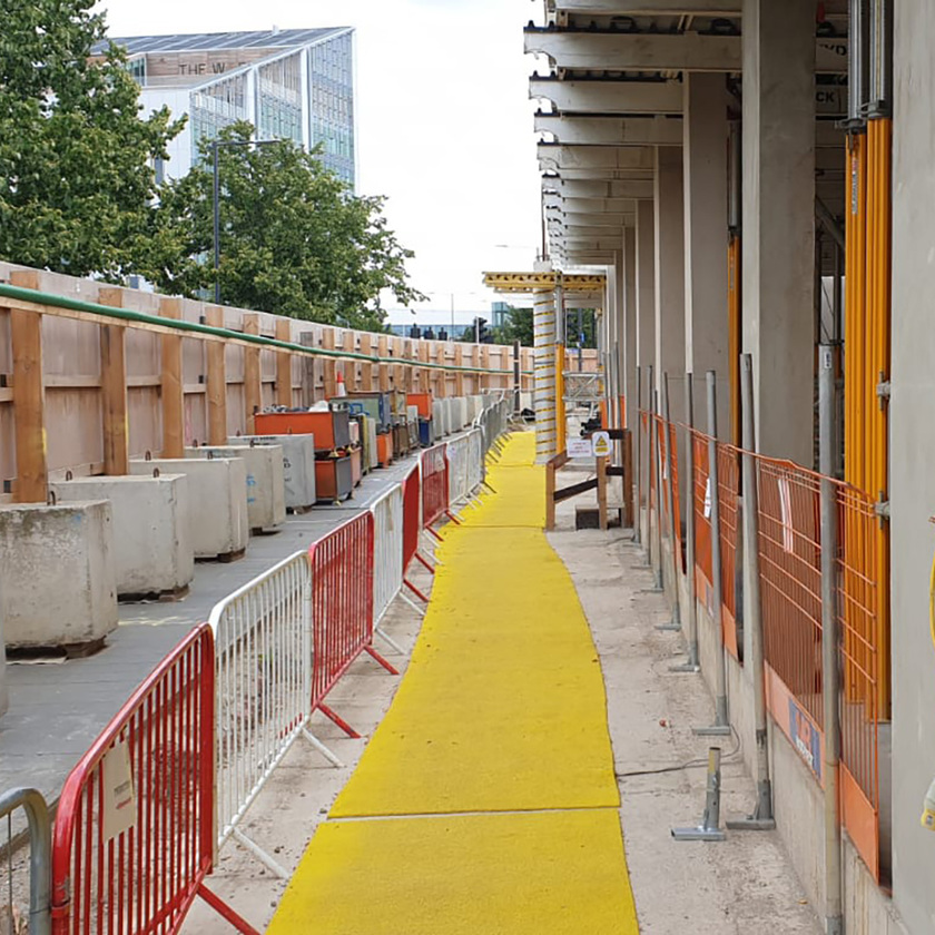 Site Spaghetti Mat (Yellow) 10m x 1m